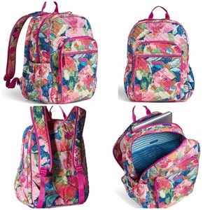 NWT Vera Bradley Iconic Campus Backpack Superbloom
